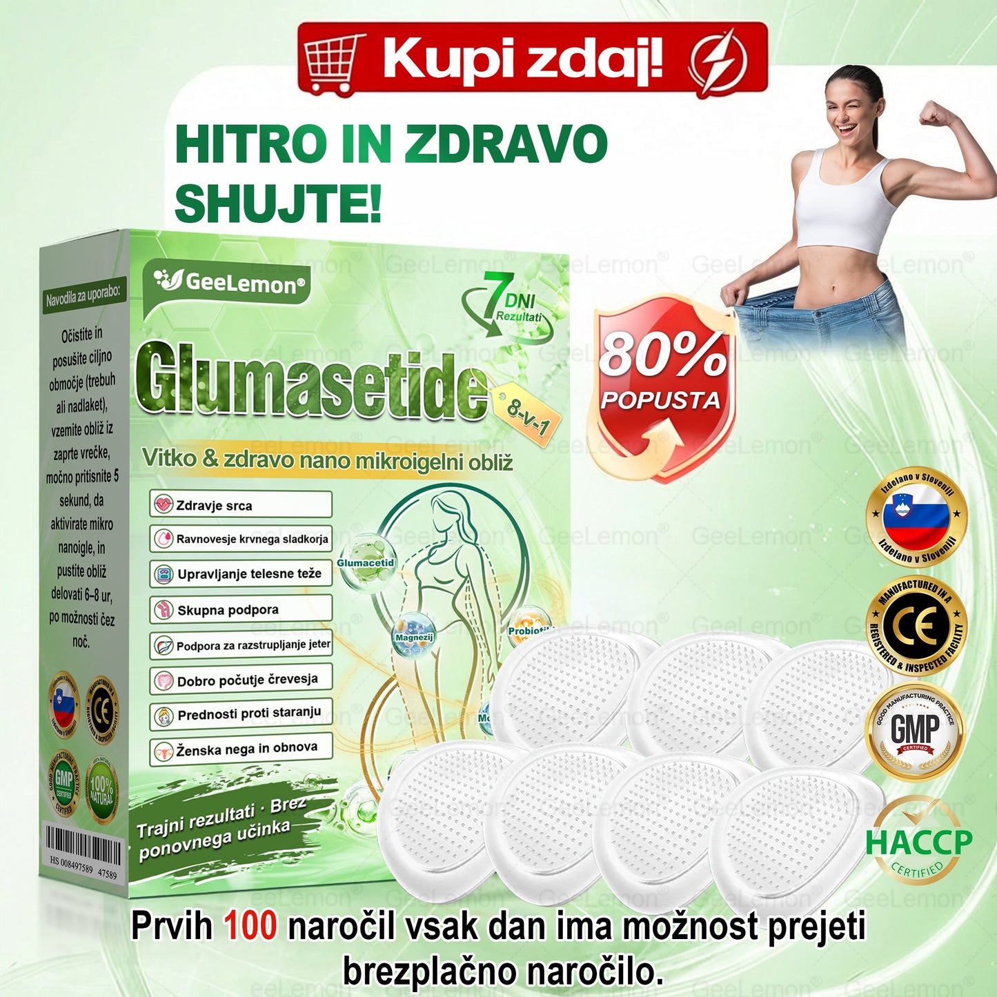 🎁 🎁Na voljo je ostalo le še 5 škatel! Zdaj vam ponujamo dodatnih 50 % popusta! Bodite fit in zdravi. Če te priložnosti ne izkoristite zdaj, bo naslednja možnost šele prihodnje leto!