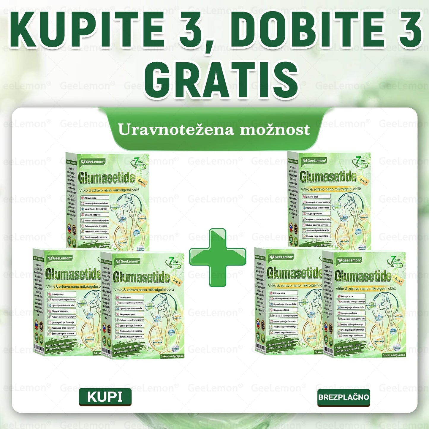 🎁 🎁Na voljo je ostalo le še 5 škatel! Zdaj vam ponujamo dodatnih 50 % popusta! Bodite fit in zdravi. Če te priložnosti ne izkoristite zdaj, bo naslednja možnost šele prihodnje leto!