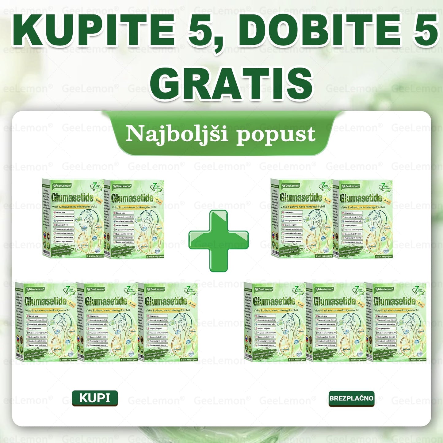 🎁 🎁Na voljo je ostalo le še 5 škatel! Zdaj vam ponujamo dodatnih 50 % popusta! Bodite fit in zdravi. Če te priložnosti ne izkoristite zdaj, bo naslednja možnost šele prihodnje leto!